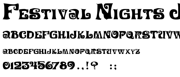 Festival Nights JL font